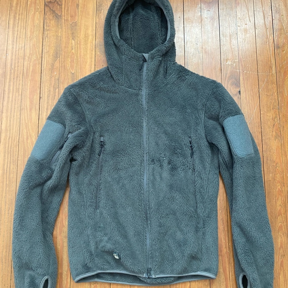TAD Triple Aught Design Shagmaster Polartec Full Zip Fleece Small Wolf Gray